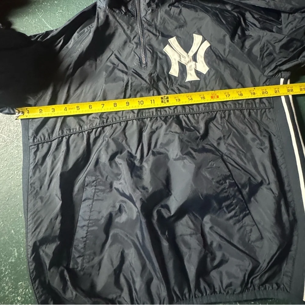 Vintage Youth Large MLB New York Yankees Lightweight 1/4 Zip Windbreaker